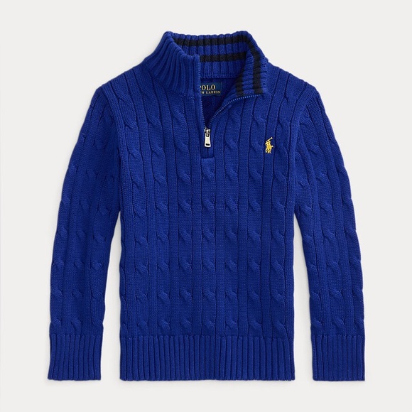 Polo Ralph Lauren Other - Polo Ralph Lauren boys quarter zip cable knit